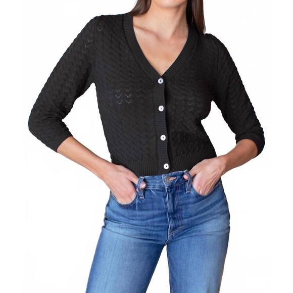 EMERSON FRY Sweaters - NEW EMERSON FRY astrid bracelet length sleeve cardigan in black